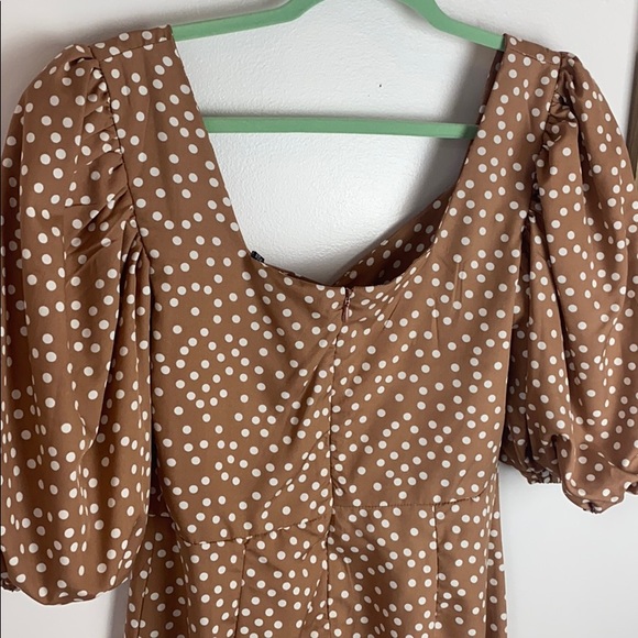 Polka dot puff sleeve dress - Picture 5 of 7